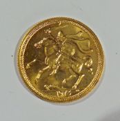 Elizabeth II gold Sovereign, 1973
