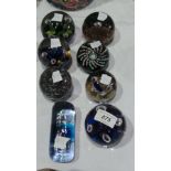 A selection of paperweights by Caithness