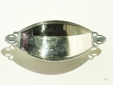 A George V silver oval bonbon dish, Art