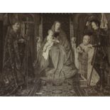Eugene Gaujean (1850-1900)
Etching
The Virgin and Child with a bishop, knight and scholar,
