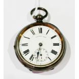 Victorian silver pocket watch by Fieldin