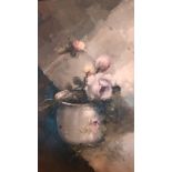 Italian school
Oil on canvas
Still life of roses, signed indistinctly  Live Bidding: Hole in