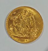 George V gold Sovereign,