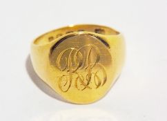 18ct gold signet ring