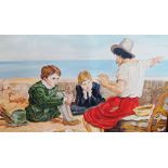 S K Mitshell after Millais 
Oil on canvas
Sir Walter Raleigh and boys,
