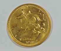 Elizabeth II gold Sovereign, 1973