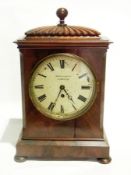 William IV mahogany bracket clock having