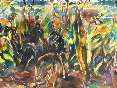 20th century school
Watercolour drawing
Stylised crops,