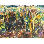 20th century school
Watercolour drawing
Stylised crops,