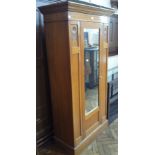 Stained single wardrobe Victorian with f