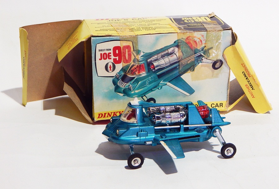 Dinky Toys "Joe's Car" 102 (boxed) and Thunderbirds 2 and 4 (boxed) (2)  Live Bidding: Joe's Car: - Image 3 of 3