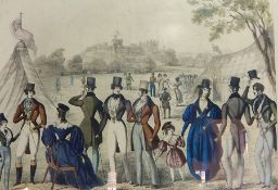 19th Century hand coloured engraving "The Summer Fashions for 1836...", J.