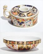 19th century Royal Crown Derby china inkwell,