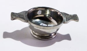 A quantity of small items to include a quaich, a hip flask,