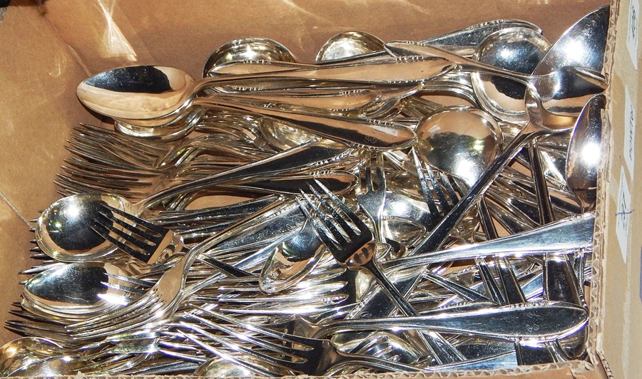 Chinese silver-coloured metal 12 piece setting canteen of cutlery, 180oz approx. - Image 2 of 2