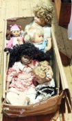 Large quantity of various dolls (4 boxes)