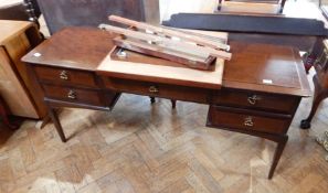 Stag furniture dressing table, with triple mirror,