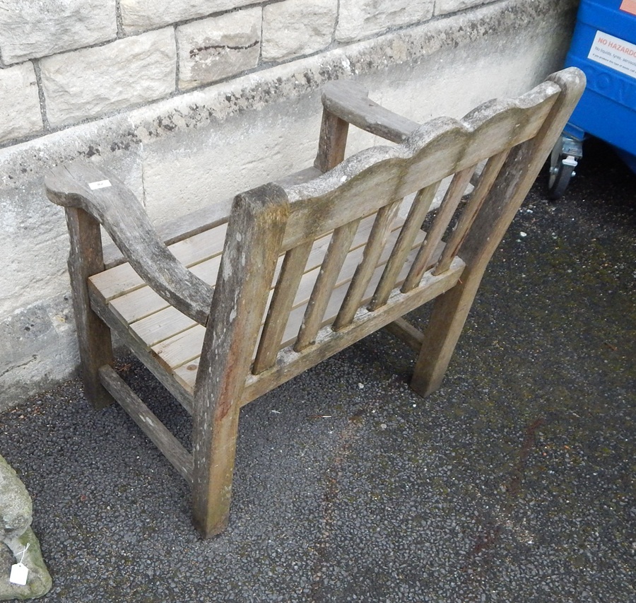 Hardwood garden seat