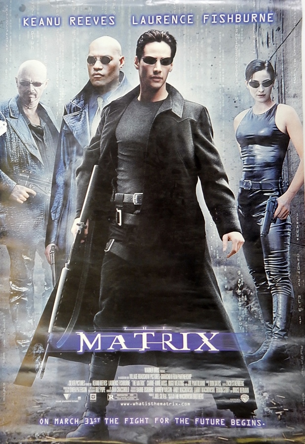 Three cinema posters including Star Wars Episode 2 - Attack of the Clones, The Matrix and X-Men 2