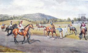 After Joy Hawken
Print 
Horse racing scene, signed,