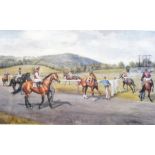 After Joy Hawken
Print 
Horse racing scene, signed,
