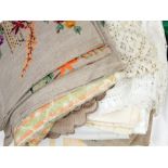 A large selection of table linen (1 box)  Live Bidding: If you would like a condition report on this