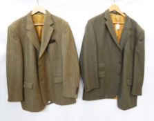 Two gentleman's tweed jackets  Live Bidding: If you would like a condition report on this lot,