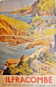 Harry Riley (1895-1966) 
1950's British Railways advertising poster - "Ilfracombe on the Glorious