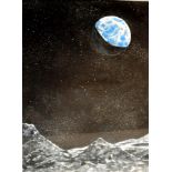 Nigel Cameron
Watercolour
Feathers 67cm x 51cm and view of Earth from the Moon, 61cm x 72cm (2) Live