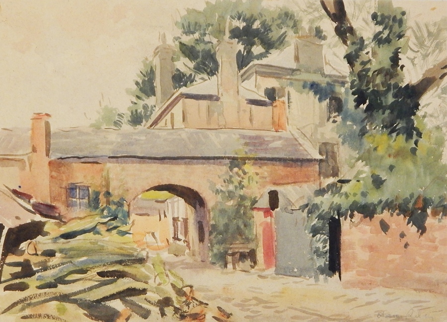 Harry Riley (1895-1966)
Watercolour drawings
"Wimelle, France", signed and dated verso 1939(?), 34cm - Image 2 of 5