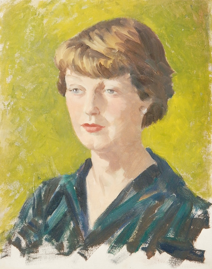 Harry Riley (1895-1966)
Three oils on board
"The artist's daughter", head and shoulders portrait, - Image 4 of 4