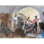 Harry Riley (1895-1966)
Pastel drawing
"Spanish Dancing", dated verso 1959, 37cm x 53cm, unframed
