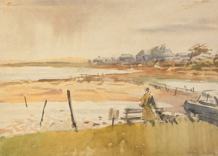 Harry Riley (1895-1966)
Watercolour drawings
"Wimelle, France", signed and dated verso 1939(?), 34cm - Image 3 of 5