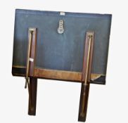 Harry Riley (1895-1966)
Mahogany brass and black leatherette folio stand with adjustable hinges