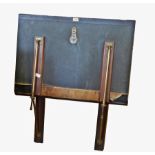 Harry Riley (1895-1966)
Mahogany brass and black leatherette folio stand with adjustable hinges