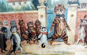 Louis Wain
Early 20th century print
"The Good Puss", framed and glazed  Live Bidding: If you would