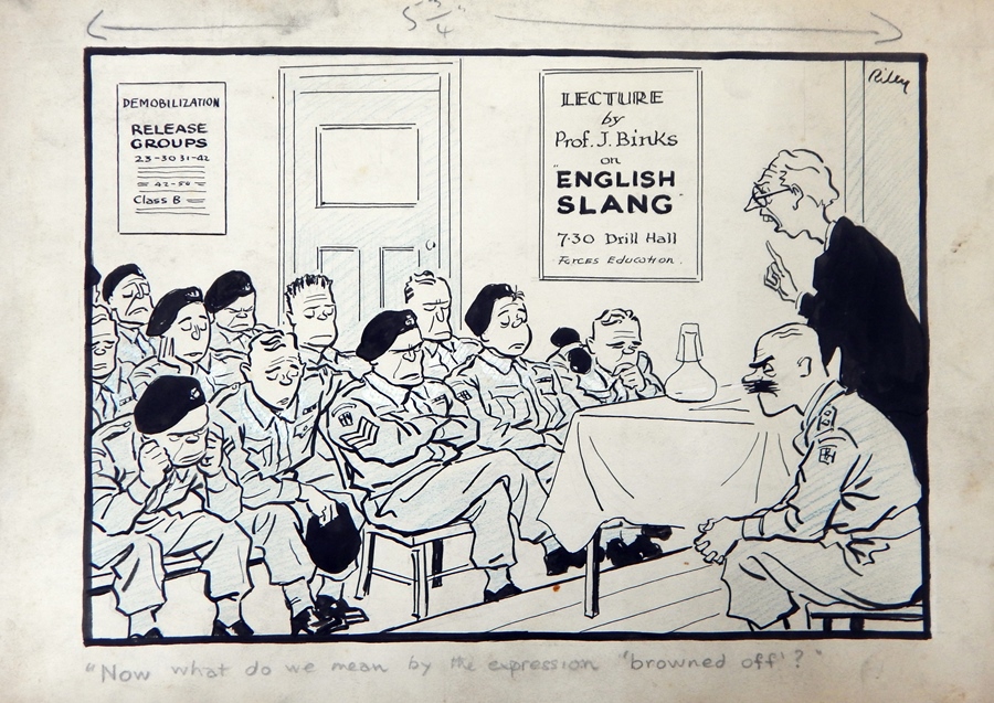 Harry Riley (1895-1966)
Pen and ink cartoons
"Be careful they've got more petrol now", signed, - Image 3 of 5