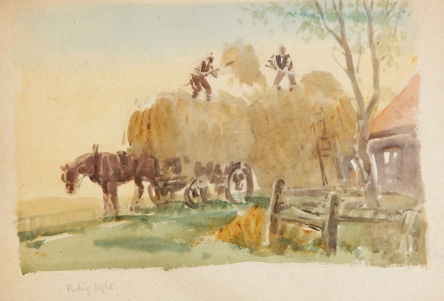 Harry Riley (1895-1966)
Watercolour
Sheep grazing in a field, 33cm x 50cm
Watercolour
"Rowing on a - Image 2 of 5