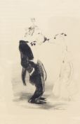 Edmund Blampied (1886-1966) 
Humorous lithograph "Dancing Dogs", signed "E Blampied", 38cm x 26cm