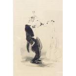 Edmund Blampied (1886-1966) 
Humorous lithograph "Dancing Dogs", signed "E Blampied", 38cm x 26cm