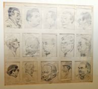 Harry Riley (1895-1966)
Collection of 15 pencil caricature portraits including John Barbirolli, Fred