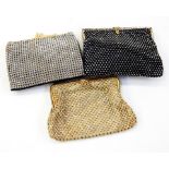 Three vintage evening bags, heavily decorated in diamante (3) Live Bidding: If you would like a