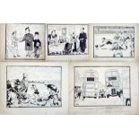 Harry Riley (1895-1966)
Pen and Ink Cartoons
"R! Now This Is Like Old Times!", unframed 
"I See We'