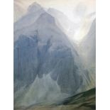 W Heaton Cooper RI
Print
"Scafell Pyke from Upper Eskdale", signed, titled and dated 1936 and