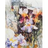 After Shirley Travena
Colourprint 
Stylised study of flowers, signed
After James Bartholomew (