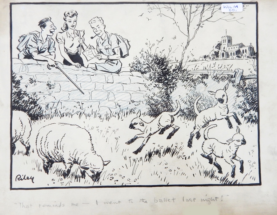 Harry Riley (1895-1966)
Pen and ink cartoons
"Be careful they've got more petrol now", signed, - Image 2 of 5