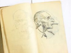 Harry Riley (1895-1966)
Sketchbook of portraits 1946, including Julie Andrews aged 11 singing at the