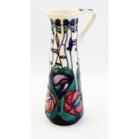 Moorcroft Charles Rennie Mackintosh Tribute jug, circa 1995, designed by Rachel Bishop, approx. 24cm