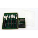 Eckhoff six place set of table flatware with six teaspoons  Live Bidding: If you would like a