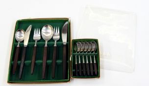 Eckhoff six place set of table flatware with six teaspoons  Live Bidding: If you would like a